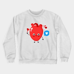 Red Heart Crewneck Sweatshirt